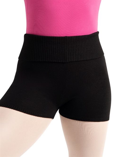 sorte strik shorts til teen og damer Capezio