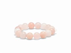 SOÏ armbånd 12mm - chunky rosa jade